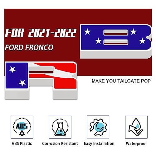 Front Grille Letter Overlays Compatible For 2020 2021 2022 Bron Accessories (Not For Sport) - Abs Letter Emblems Decoration (Usa Flag) #TOP1