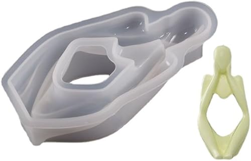 Thinker - Molde de resina de silicona para escultura, arte abstracto, estatua, figuras, molde de bricolaje (molde A)