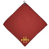 Team Golf NCAA Iowa State Cyclones Microfiber Golf Towel, 15x15 (Multicolor)