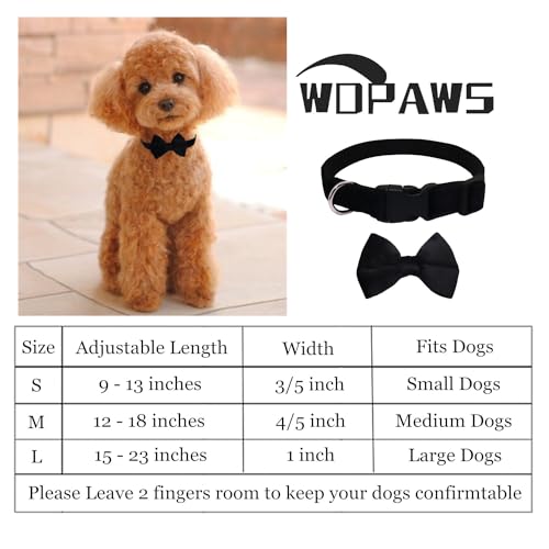 Collar para perro mediano con moño y hebilla rápida miniatura 3