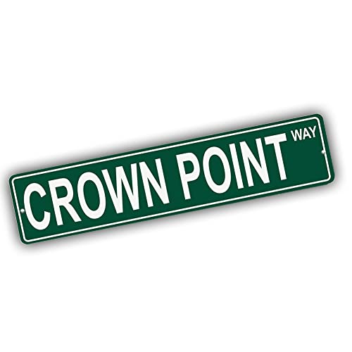 Brotherhood Aluminum Street Sign for Crown Point - Colorado Man Cave Decor