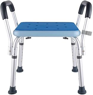 Bath Chair Shower Benches Bench with Arms,Medical Shower Chair Bench Bath Stool Safety Shower Seat for Elderly, Adults, Disabled,Blue Shower Stools and Benches