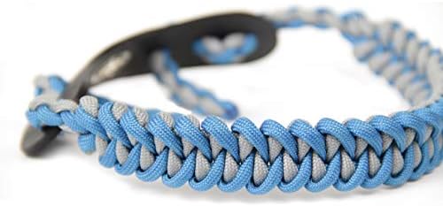 SUNYA Archery Bow Wrist Sling, 550 Paracord Strap Comfortable on Hand.100% Full Grain Leather Yoke, Multiple Camo Colors.Fit Compound Bow Stabilizer & Recurve.