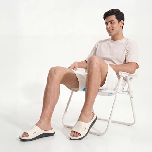 Image of YOHO Twin Sliders for Men | Comfortable, Waterproof, Lightweight & Anti Skid Slides for Everyday Use | Monsoon Footwear for Men, Boys & Gents