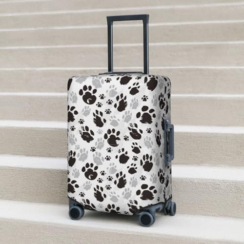 Traces of Animals Luggage Cover Anti Scratch Dirt Waterproof Elastic Travel Luggage Cover Protector Suitcase Cover for Suitcase Tsa Approved Fit 18-32 Inch Luggage3