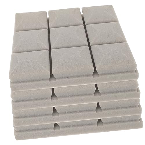 YARNOW 4pcs Paneles Acústicos de Espuma de Alta Densidad para Aislamiento Acústico en Estudios de Grabación, Cines en Casa, Oficinas, Reducción de Ruido y Color Gris miniatura 1
