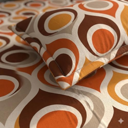 Image of Castiqa Elastic Fitted Supersoft Premium Polycotton 200TC Super King Size 108x108Inch Jointless Bedsheet with 2 Pillow Covers (Fishes, Super King 108x108inch (12 inch Mattress))