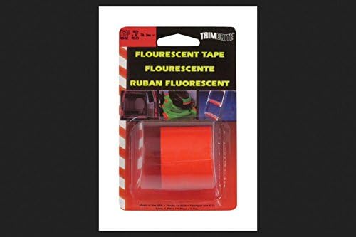 Trimbrite T2610 Red Fluorescent Stripe, 1-1/2" x 8'