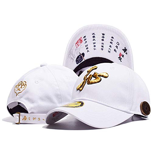 Casquette de baseball en coton pour hommes et femmes avec visière brodée