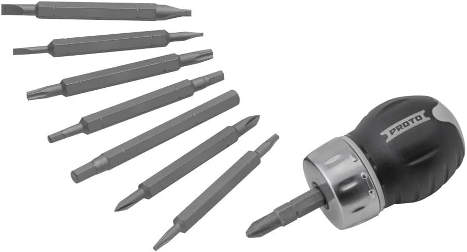 PROTO Ratcheting Stubby Screwdriver Set J9325