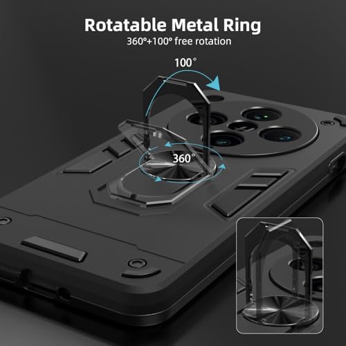 Image of NDCOM for Oppo Find X8 Pro Back Cover | Premium Oppo Find X8 Pro Case | Protective Oppo Find X8 Pro Cover with Sleek Design | Ring Holder Case