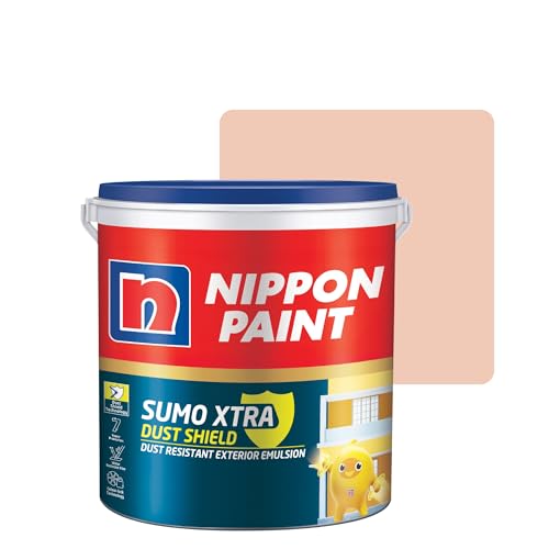 Image of Nippon Paint Sumo Xtra Dust Shield Exterior Emulsion (20L, Beauty Palour) - Dirt Pickup Resistant, Colour-Lock, Water Resistant, Low VOC Wall Paint for Exterior Masonry Surfaces - 20 Litre