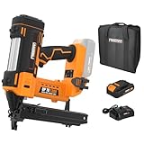 Freeman 20 Volt Cordless 16-Gauge 1' Fencing Stapler Kit with Battery, Charger, and Bag - Electric Stapler - Fence Staple Gun - Nail Gun Cordless with Battery - PE20VFS16