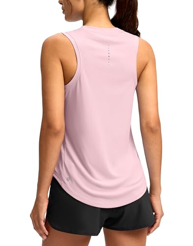 Débardeurs à dos nageur pour femmes rose L : haut sport léger running et athlétisme