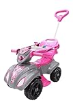 Quadriciclo Kendy Baby Aranha Girl Cinza com Rosa