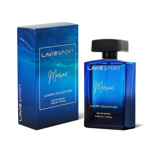 Image of Lavie Sport Marine | Long Lasting Perfume for Men | EDP 100ml | Lavender, Sandalwood, Mint, Jasmine, Musk, Amber, Oakmoss | Premium Unisex Fragrance