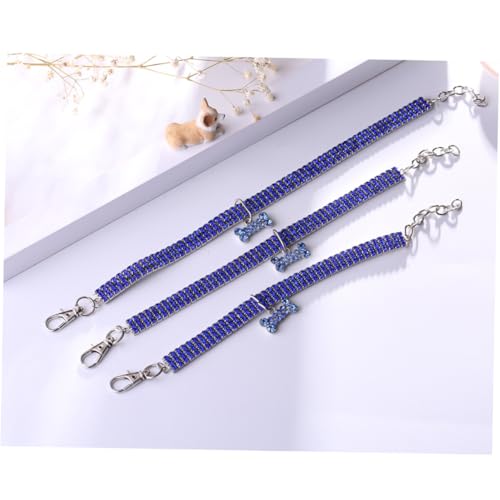 PENIKOKO Collar para Perros y Gatos con y Colgante de Cadena Elástica Accesorio de Moda para Mascotas Pequeñas