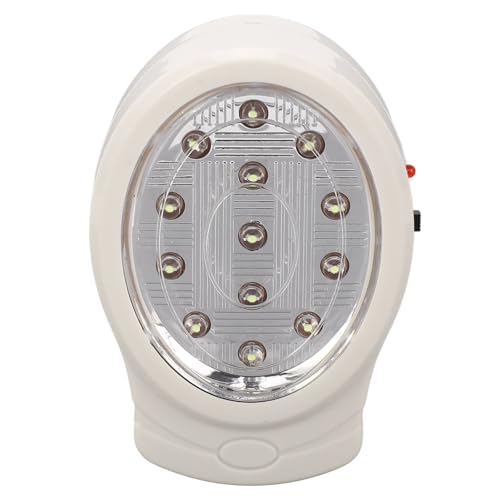 Lampe de Secours LED Rechargeable 2 W, Réglage à 2 Vitesses, économie D'énergie, Lumière de Panne de Courant à Brancher pour les Voyages à Domicile, au Bureau, Lumière Blanche