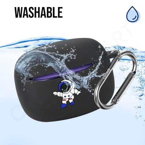 Image of Soft Silicone Case Cover Compatible with JBL Tune Beam 2 (Blue Astronaut)
