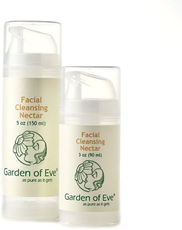 Garden of Eve Facial Cleansing Nectar - No Scent (Unscented, Fragrance-Free, Anti-aging/Combination/Dry/Sensitive)(Certified Organic Ingredients) (No synthetic ingredients) 3 oz.