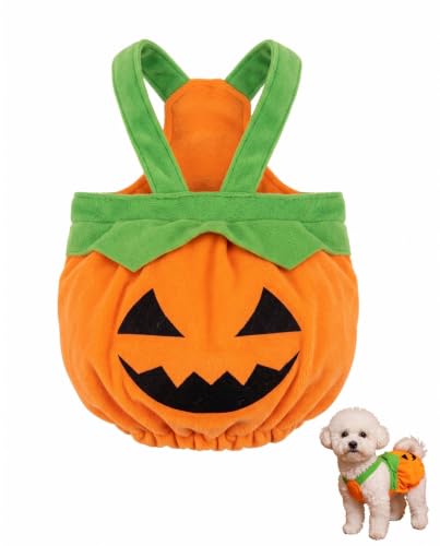 XUKZIMA Halloween Hund Kostüm Kürbis 1 Stück