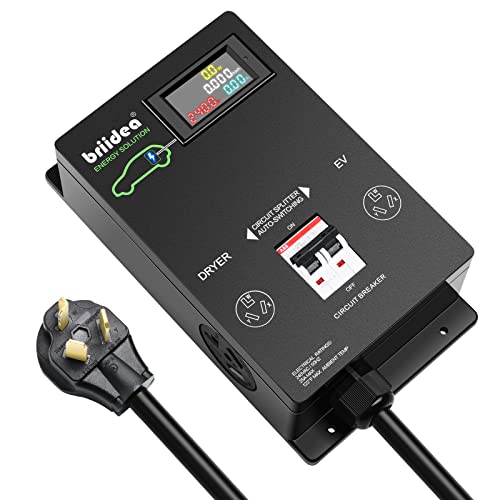 dryer plug splitter - Briidea Automatic Power Switch for Dryer and EV, Fast Charge Your EV, NEMA 10-30