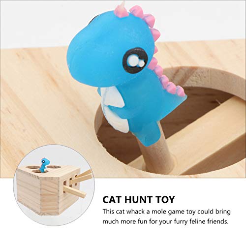 Balacoo Gato Teaser Toys Wack A Mole Game Pet Interativo Gato Brinquedo Interativo Banco de Lixas de