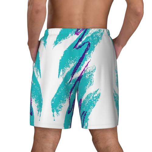 90'S Cup Design Breathable Fit Trends Men's Swim Trunks Board Short with Waist Elastic Band Swimming Trunks4
