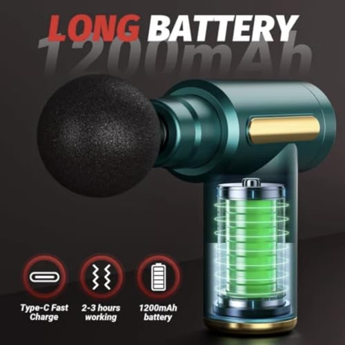Image of ALTHIKA Deep Tissue Massage Gun| Powerful 6-Speed Muscle Massager| 4 Attachments | Portable Pain Relief for Gym, Neck, Back & Recovery