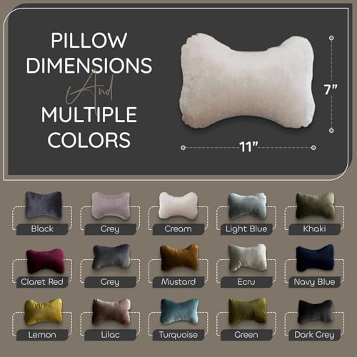 Almohada de microfibra para cuello de auto 27.9x17.8 cm miniatura 4