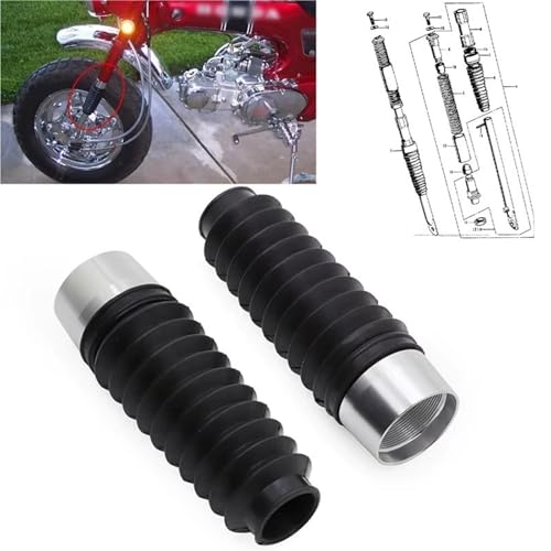Cache-poussière de fourche avant contre la boue pour Honda CT70 - 5