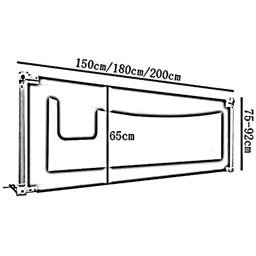 Barrière de lit de sécurité bébé pliable pour éviter les chutes