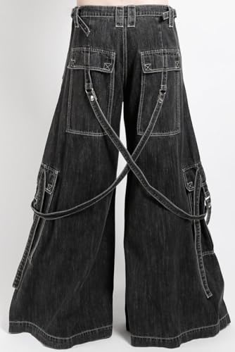 Gothic Raver Pants [Black Denim] XS2