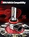 Torchbeam H11/H16/H8 LED Fog Light Bulb, 12000 Lumen Upgrade,600% Brightness H11 LED Fog Lights, 1:1 Replacement For Cars,Trucks,and SUVs,3-Minute Quick Installation,Pack of 2