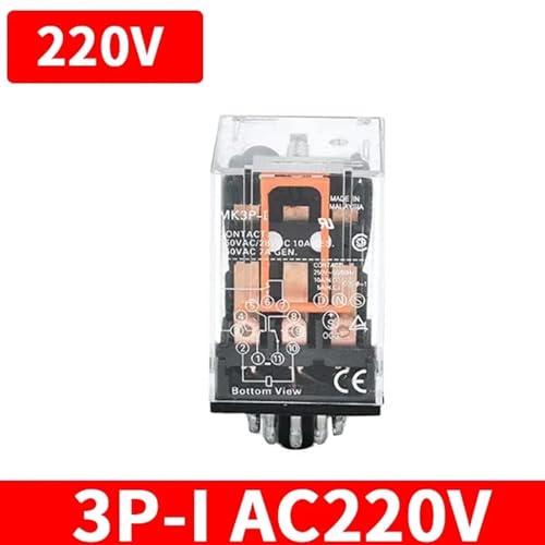 Mini relais électromagnétique AC220V robuste à contacts argentés 10A - 2