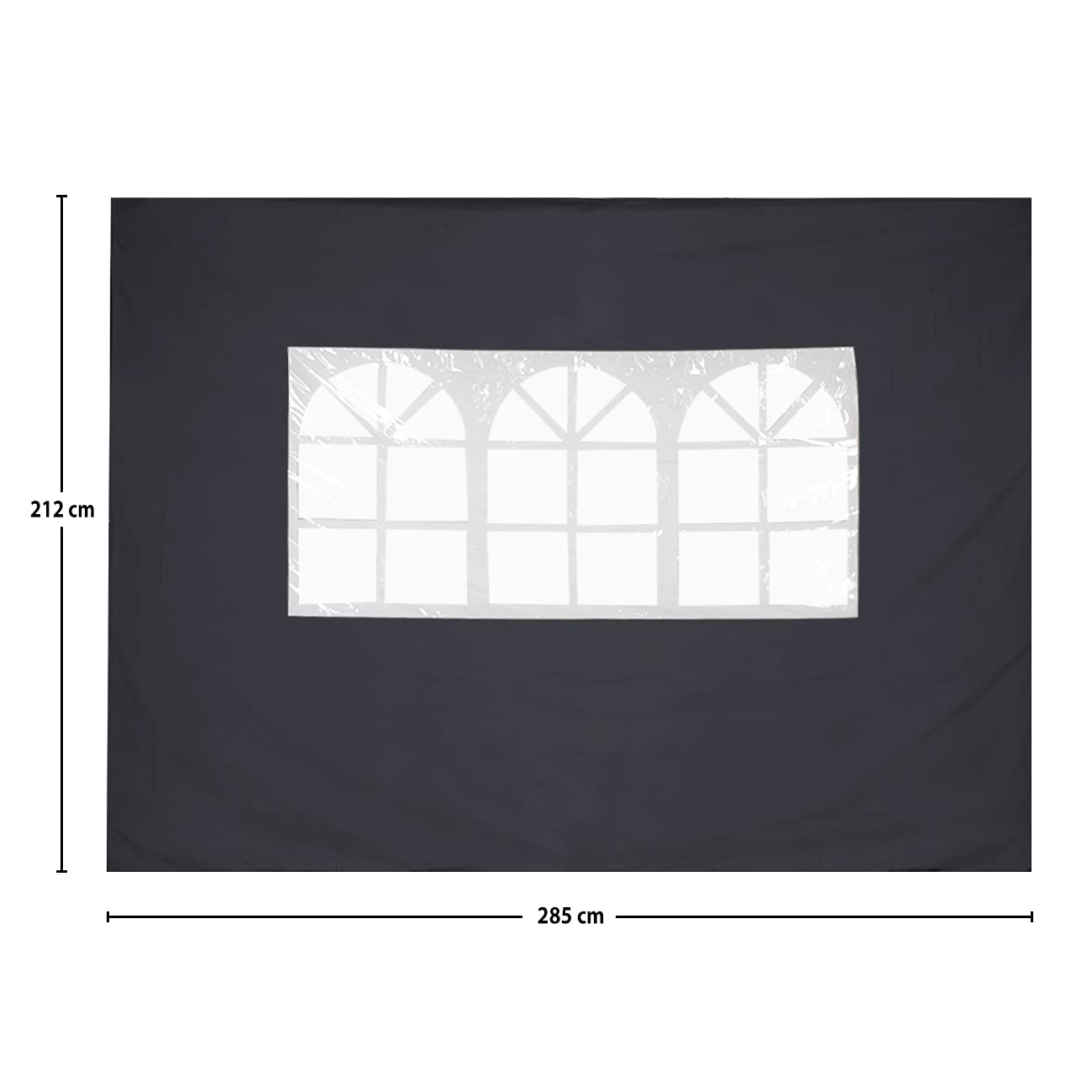 Sekey 2 pièces Parois Latérales Pour Tonnelle 3x3 Étanche & Résistante À L’Hiver, Parois Latérales Pour Tonnelle Chapiteau De Fête Jardin 3x3m, 1 Fenêtre 1 Porte
