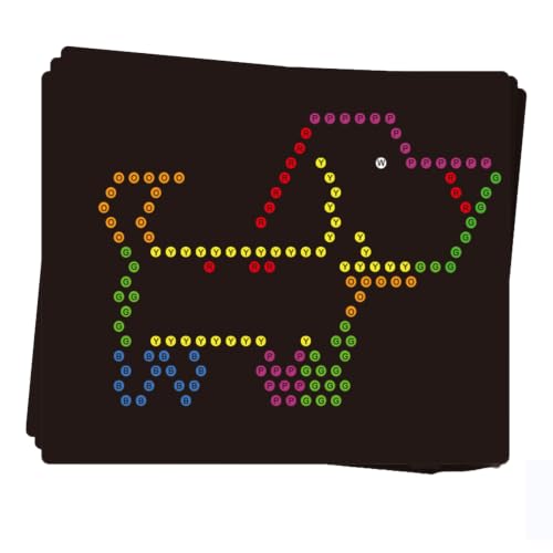 Refill Templates 20PCS for 8x6.75 Magic Light Up Board Animal Theme