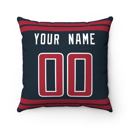 Image of ANTKING Houston Throw Pillow Custom Any Name and Number Personalized Gift for Men Women Boys