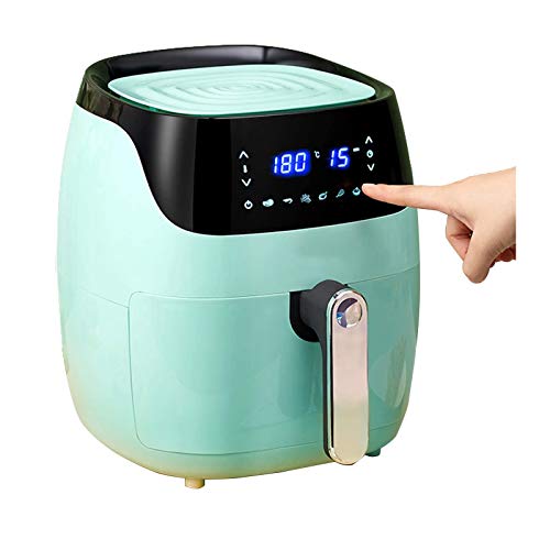 4.5L Heißluftfritteuse 1400W, Heißluft Fritteuse Luftfritteuse mit 6Programmen, LED-Display, fett-frei Frittieren,Temperatureinstellungen