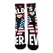 Meaudiwes Fashion Dress Decor Socks, Comfortable Work Leisure Sports Socks For Girls And Boys Usa American Flag Worlds Best Dad Ever