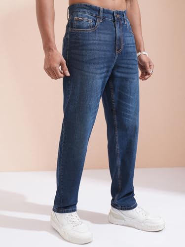 Image of Highlander Men's Straight Fit Jeans | Stretchable | Everyday Comfort & Style| Jeans for Man