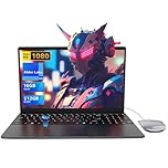LEEDOW 15.6" Laptop Computer - Alder Lake-N95 Quad-Core Up to 3.4GHz,16GB RAM,512GB SSD,UHD Graphics Laptops,Fast Dual-Band WiFi,Bluetooth 5.0,USB 3.0,Mini-HDMI – Ideal for Study, Home& Office