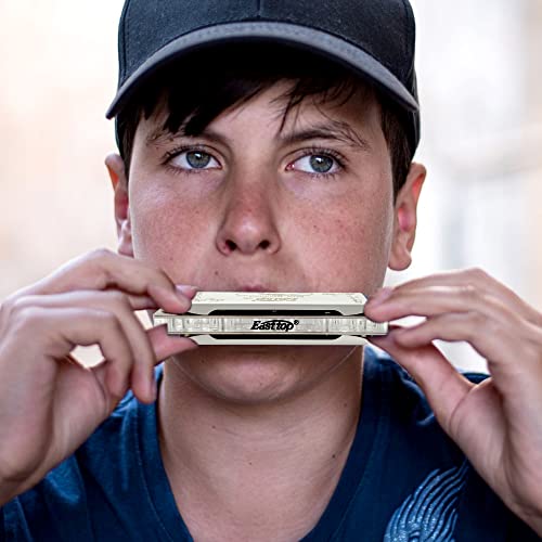 East top Harmonica Adulte Diatonique en Do 20 tons T008L avec Couverture Blanc, Harmonica Blues Diatonique en do… - Les Beatles, Paul McCartney, John Lennon, RIngo Starr, George Harrison East top Harmonica Adulte Diatonique en Do 20 tons T008L avec Couverture Blanc, Harmonica Blues Diatonique en do… – Image 8
