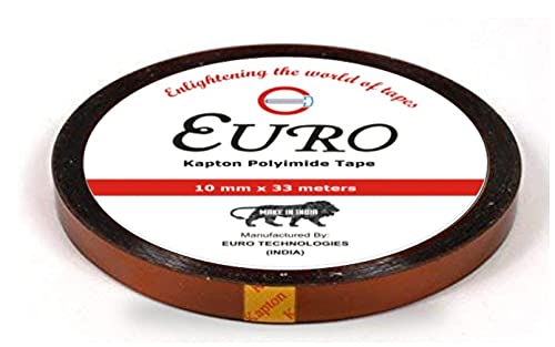 Euro® Kapton Polyimide Tape, High Temperature Sublimation Tape (10 MM 33 meters) (B08YX21FM7) Amazon Price History, Amazon Price Tracker