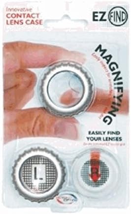 3 Pack Beyond Optics Gray Magnify Contact Lens case Small Compact Size Travel Edition