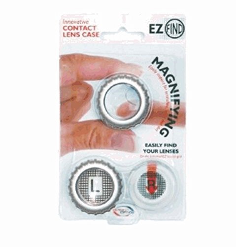 3 Pack Beyond Optics Gray Magnify Contact Lens case Small Compact Size Travel Edition