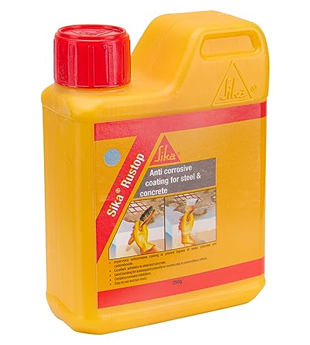 Image of Sika - Anti-corrosive coating - Sika Rustop - Protecting steel and concrete against corrosion - 2-component coating - Easy to use - 1,25kg (Pack of 2)