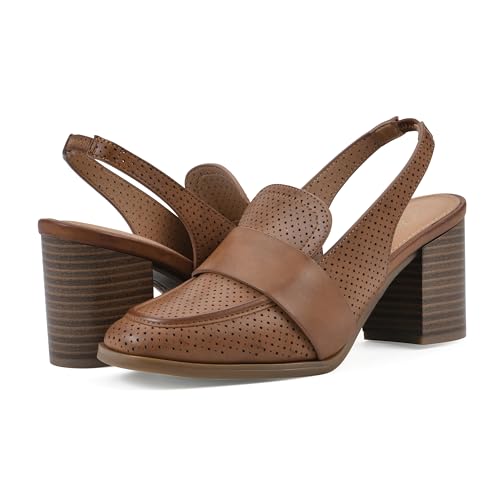 Image of WHITE MOUNTAIN Women's Vocality Loafer Style Block Heel
