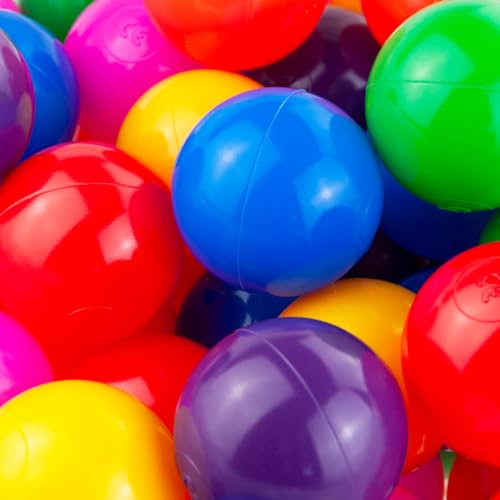 Martom Bunte Bälle für Bällebad 7/6cm Babybälle Plastikbälle Baby Spielbälle 100-2000 Stuck (6cm, 100, Stück)