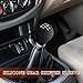 QZTYTY Car Gear Shift Knob Cover, Stick Shift Cover, Anti-Slip Silicone Vehicle Knob Gear Stick Protector, Manual Gear Lever Shifter Cover Auto Accessories Suitable for Most Vehicles (5-Speed Left)